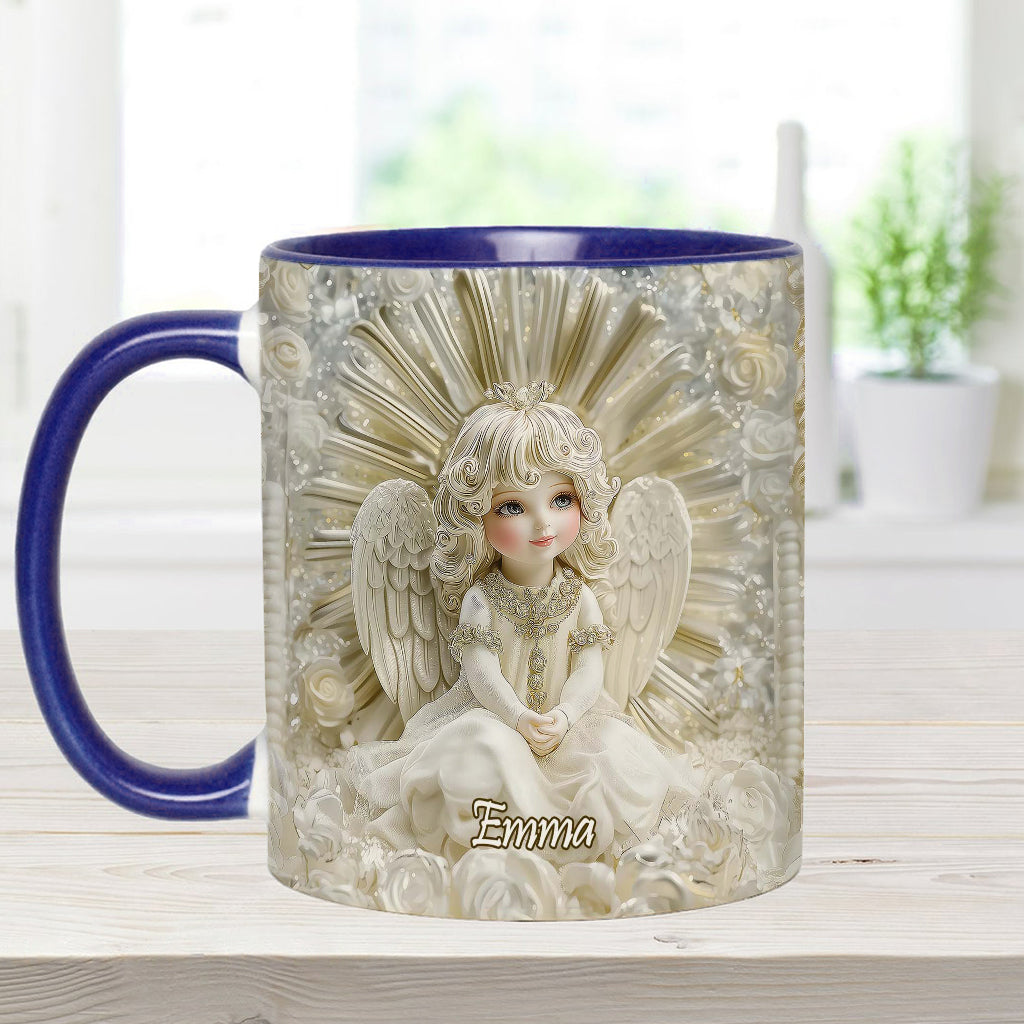 Wunderschöner Engel – personalisierte Tasse mit christlichem Akzent