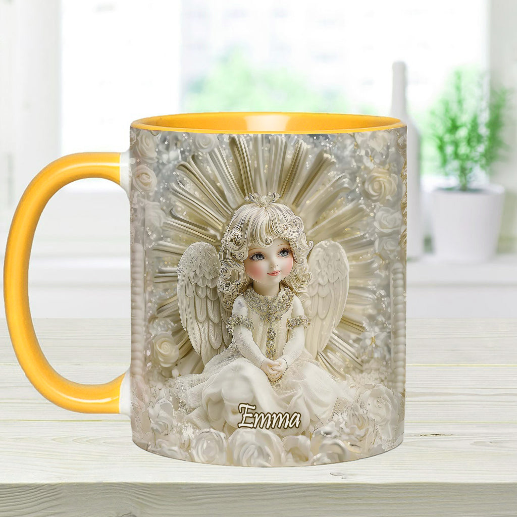 Wunderschöner Engel – personalisierte Tasse mit christlichem Akzent