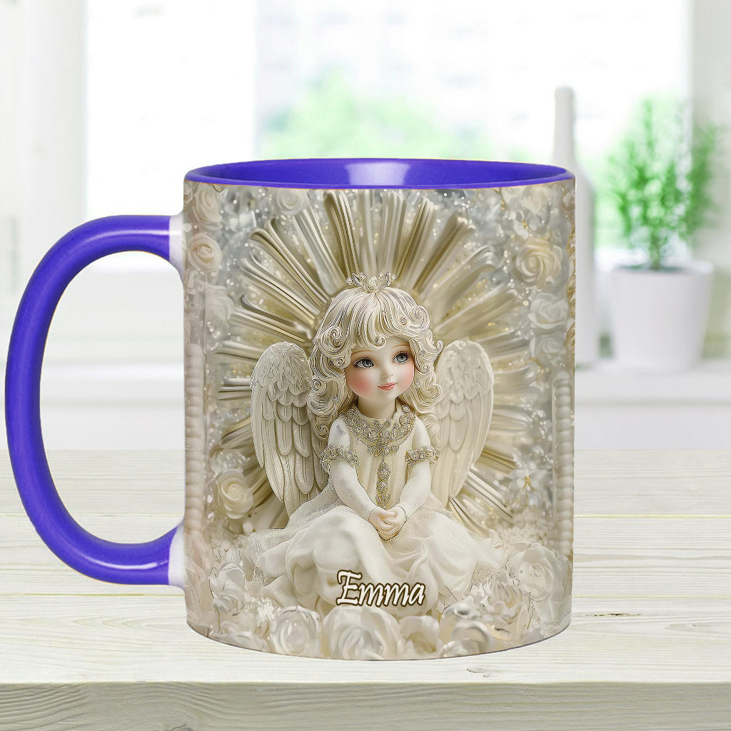 Wunderschöner Engel – personalisierte Tasse mit christlichem Akzent