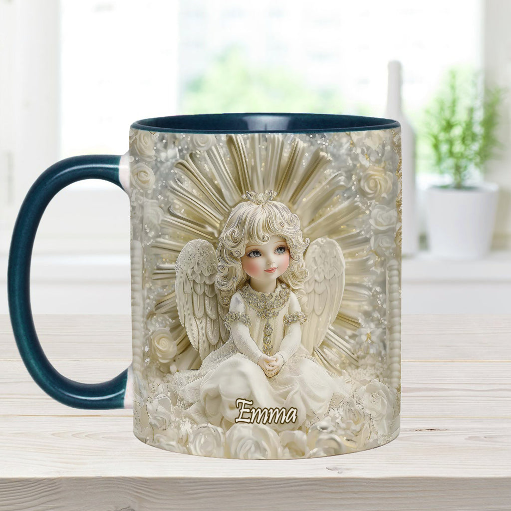 Wunderschöner Engel – personalisierte Tasse mit christlichem Akzent
