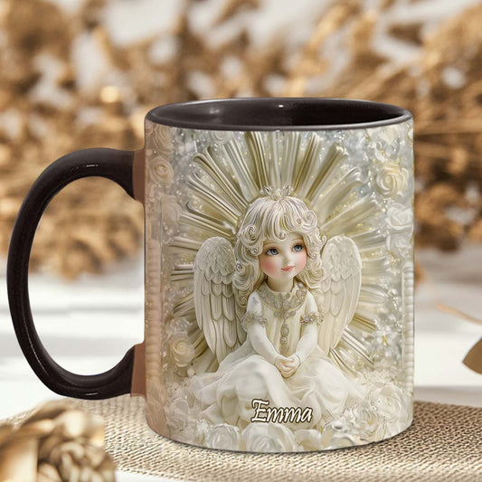 Wunderschöner Engel – personalisierte Tasse mit christlichem Akzent