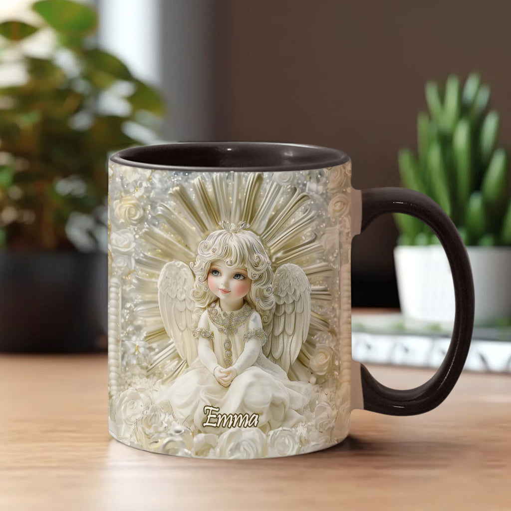 Wunderschöner Engel – personalisierte Tasse mit christlichem Akzent