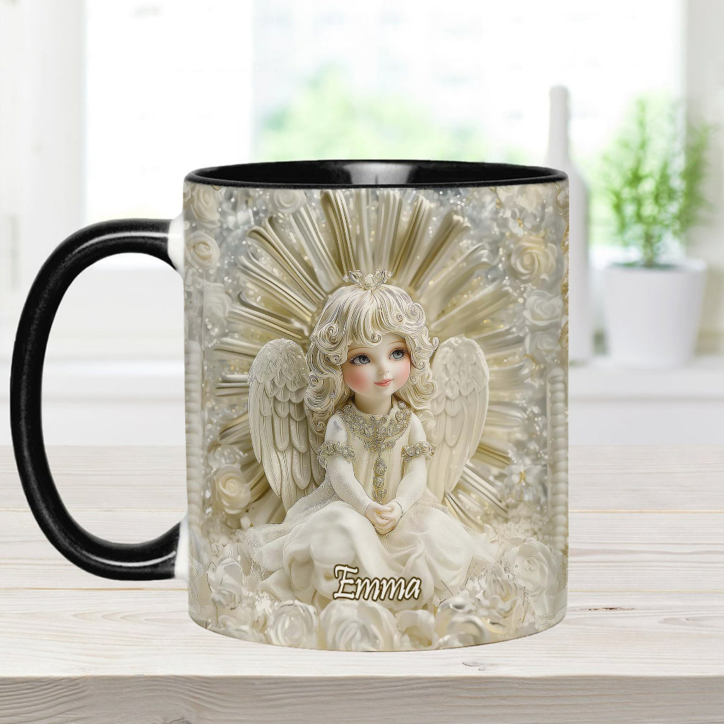 Wunderschöner Engel – personalisierte Tasse mit christlichem Akzent