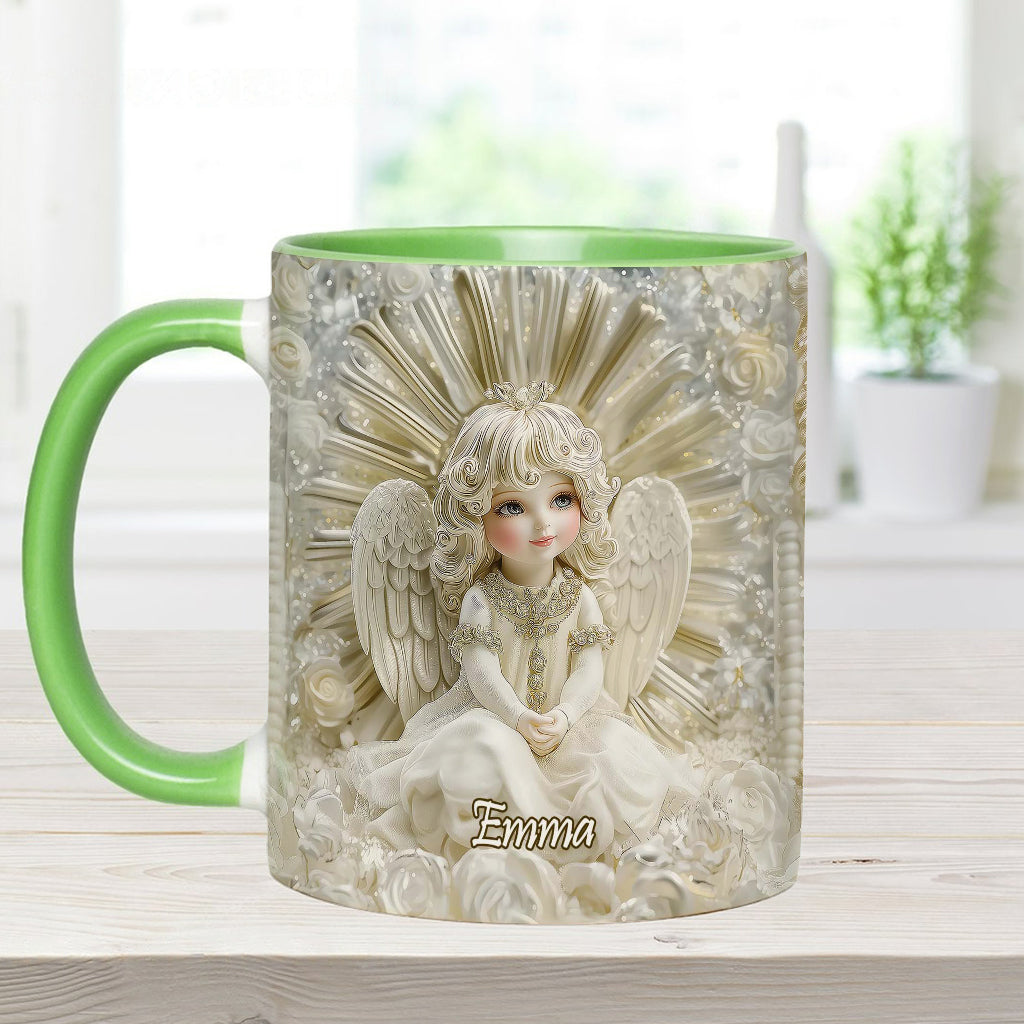 Wunderschöner Engel – personalisierte Tasse mit christlichem Akzent