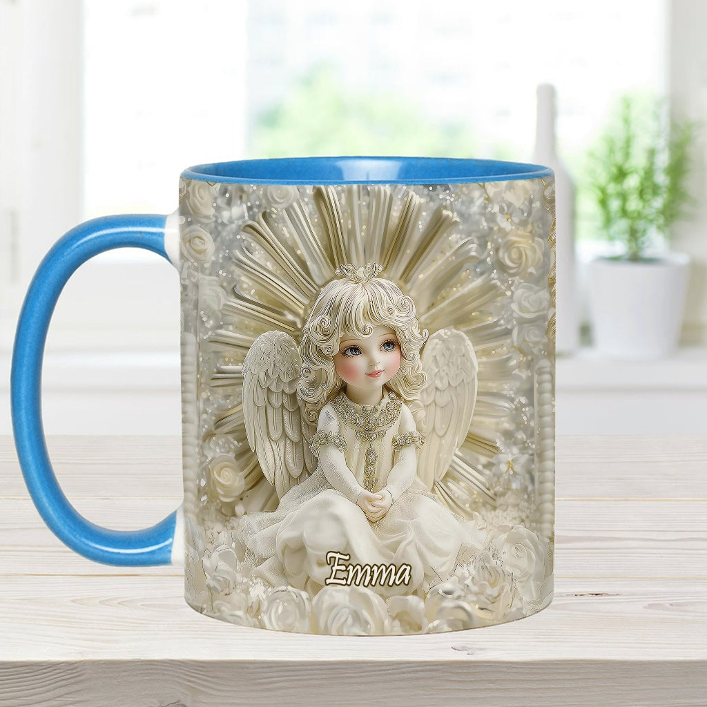 Wunderschöner Engel – personalisierte Tasse mit christlichem Akzent