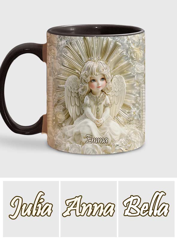 Wunderschöner Engel – personalisierte Tasse mit christlichem Akzent