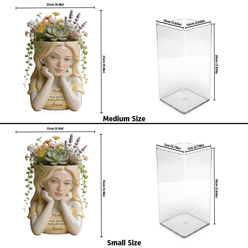 I Love You Mom - Personalized Mother Acrylic Pot