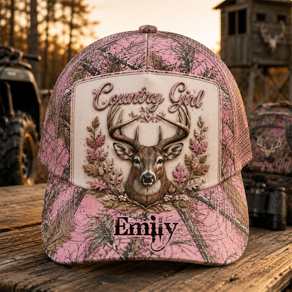 Country Girl - Personalized Hunting Classic Cap