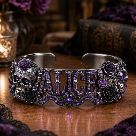 Beautiful Skull Bracelet - Personalized Skull Shaped Cuff Bracelet