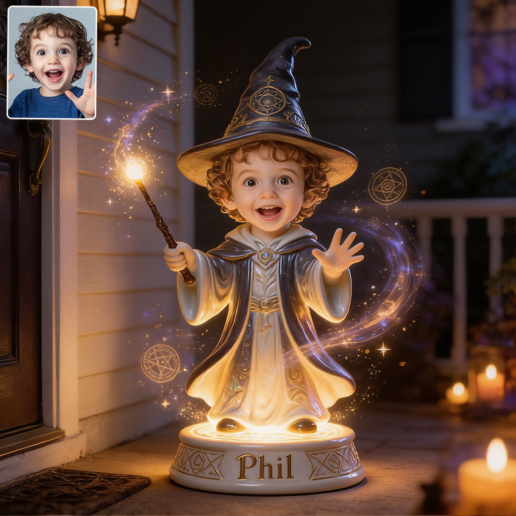Magical Witch Wizard - Personalized Witch Acrylic LED Night Light