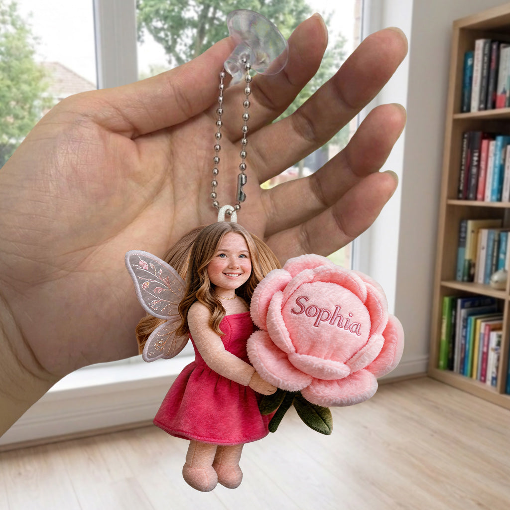 Individueller Foto Charm - Personalisierter Selbstliebe Plüsch Schlüsselanhänger