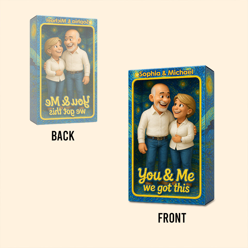 Du & Ich – Personalisierte Acrylplakette für Paare in individueller Form