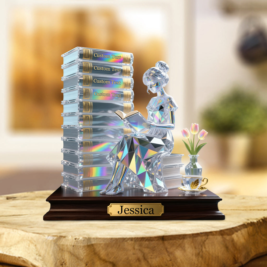 Das perfekte Geschenk für Bücherliebhaber – personalisierte Acrylplakette in Buchform