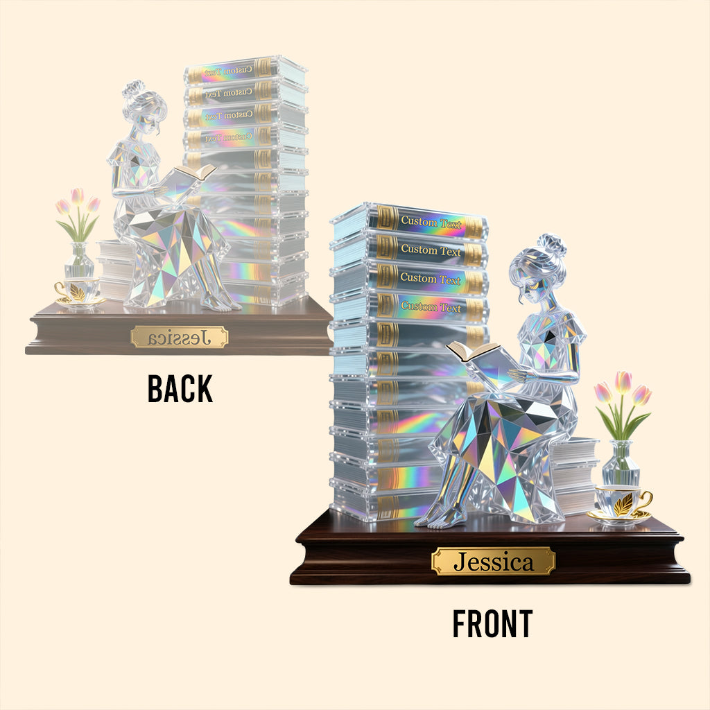 Das perfekte Geschenk für Bücherliebhaber – personalisierte Acrylplakette in Buchform