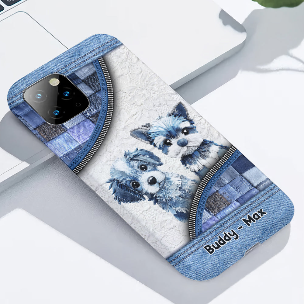 Niedliche Hunde – Personalisierte Handyhülle mit Hunde-Vollbilddruck