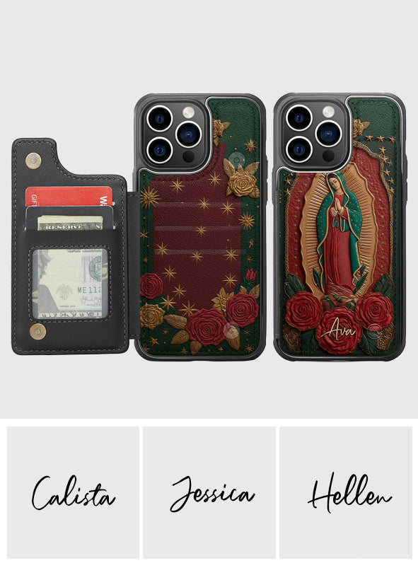 Our Lady Of Guadalupe - Personalized Christian Fully Printed Wallet Phone Case