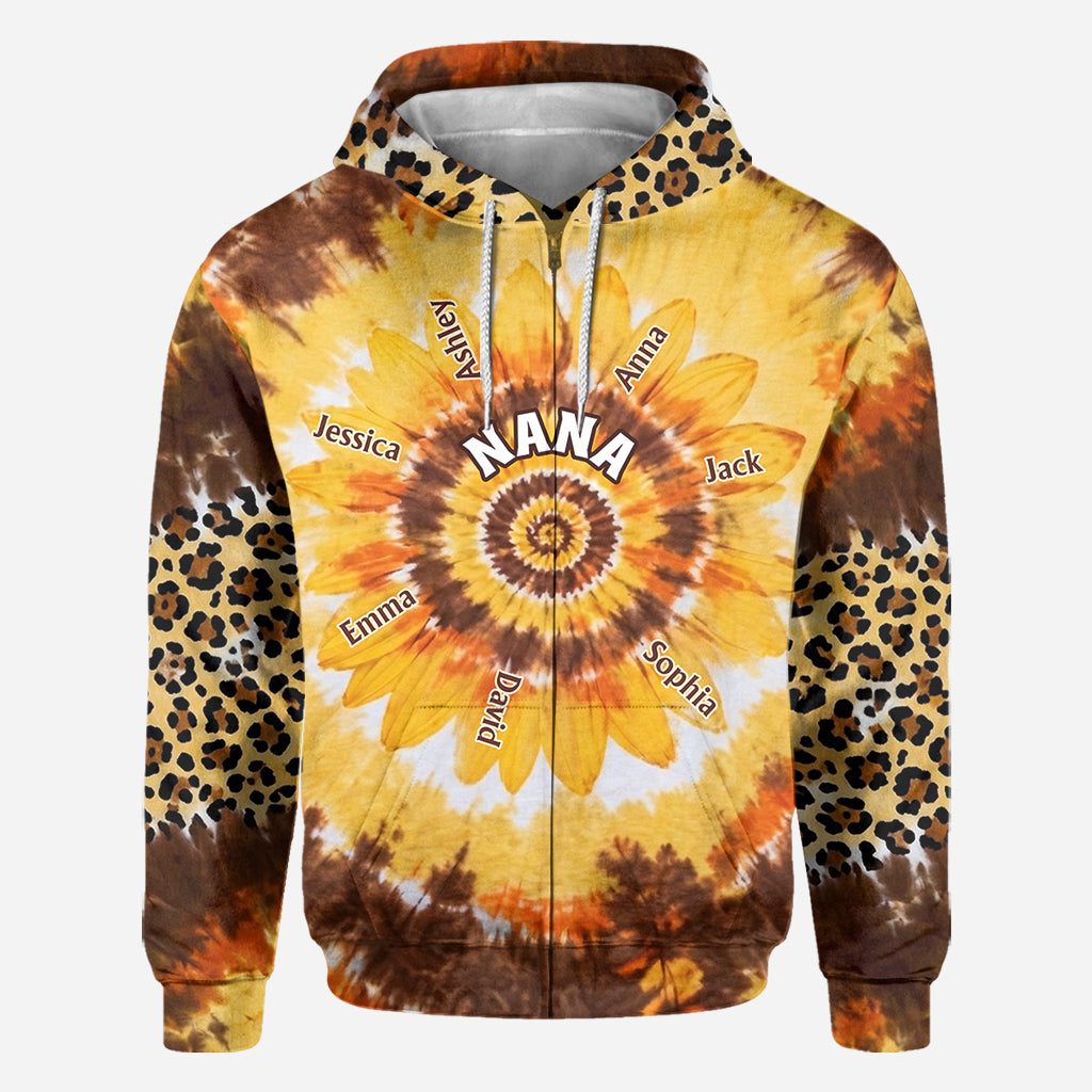 Omas kleiner Sonnenblume - Personalisierte Oma All Over Shirt