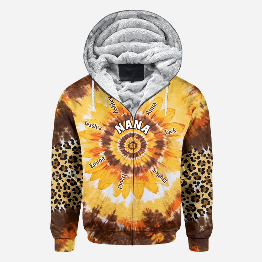 Omas kleiner Sonnenblume - Personalisierte Oma All Over Shirt