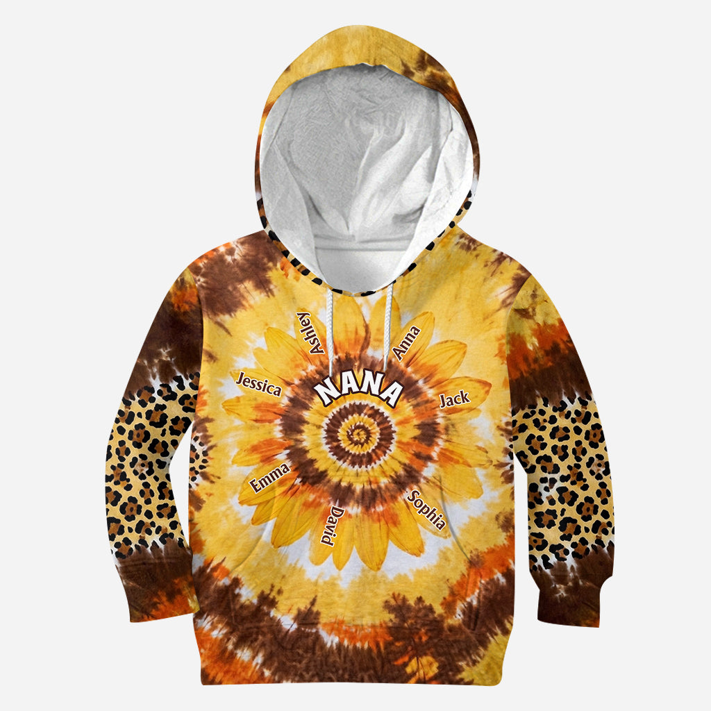 Omas kleiner Sonnenblume - Personalisierte Oma All Over Shirt