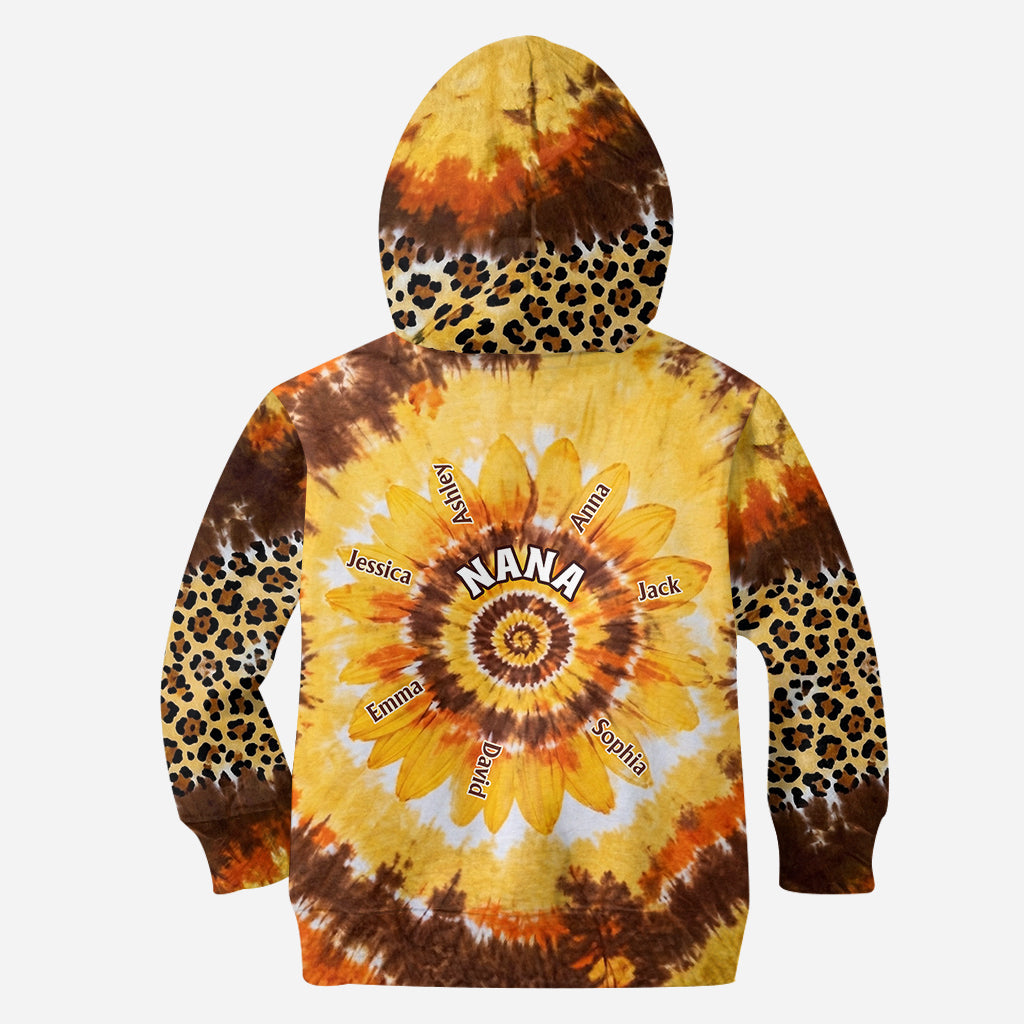 Omas kleiner Sonnenblume - Personalisierte Oma All Over Shirt