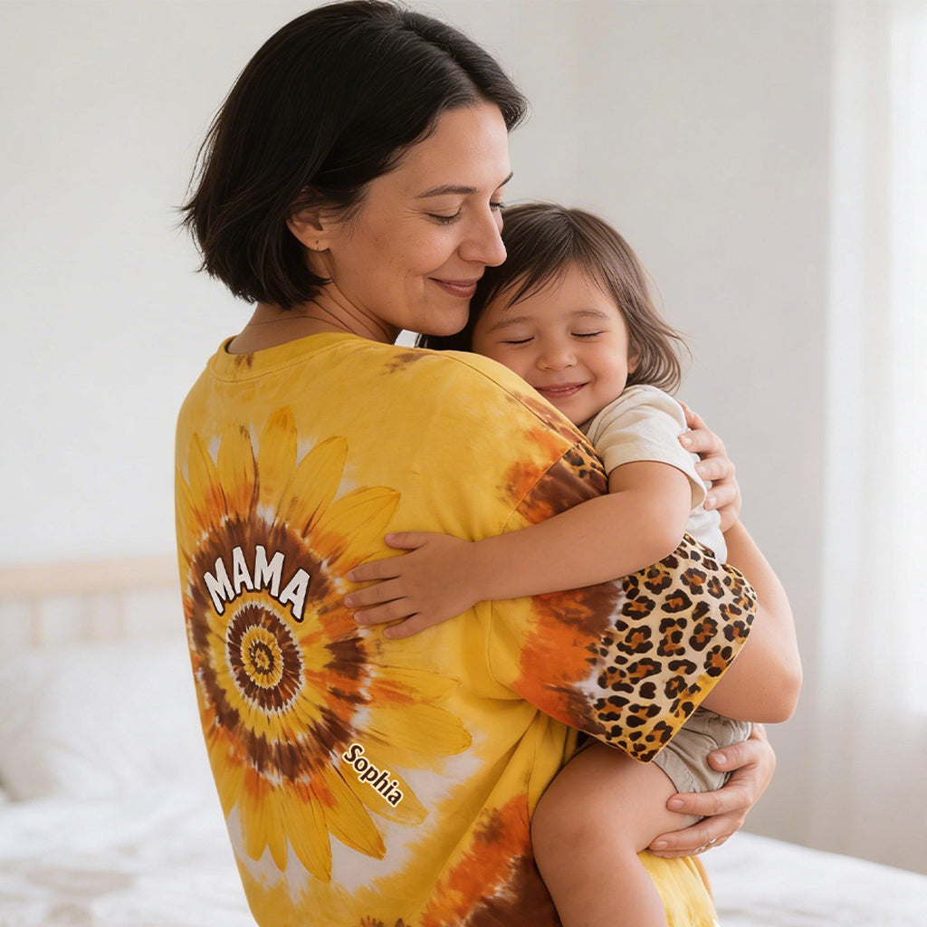 Omas kleiner Sonnenblume - Personalisierte Oma All Over Shirt