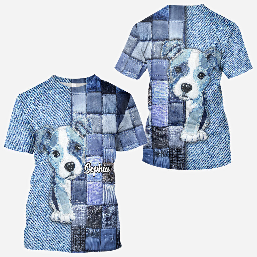 Liebe Pitbulls – Personalisiertes T-Shirt mit Hundemotiv
