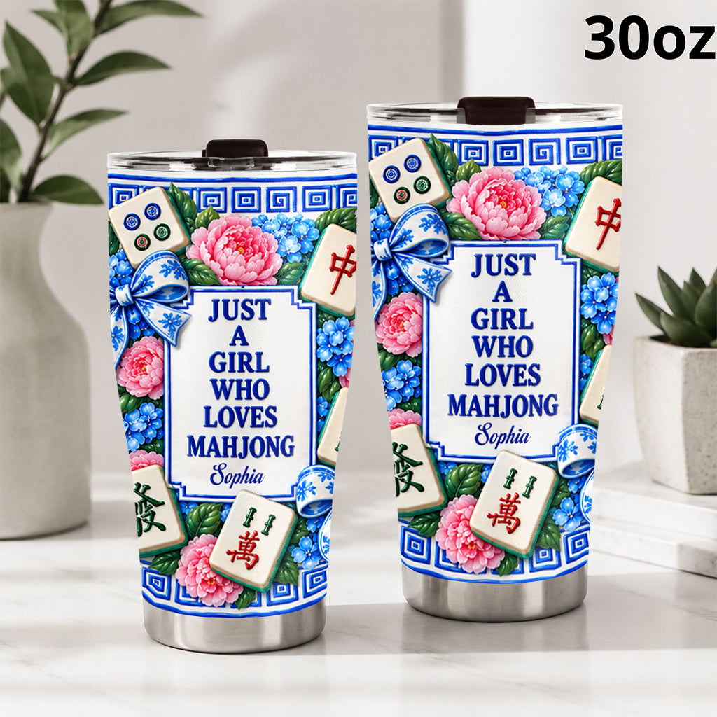 Love Mahjong - Personalized Mahjong Tumbler With Gift Box