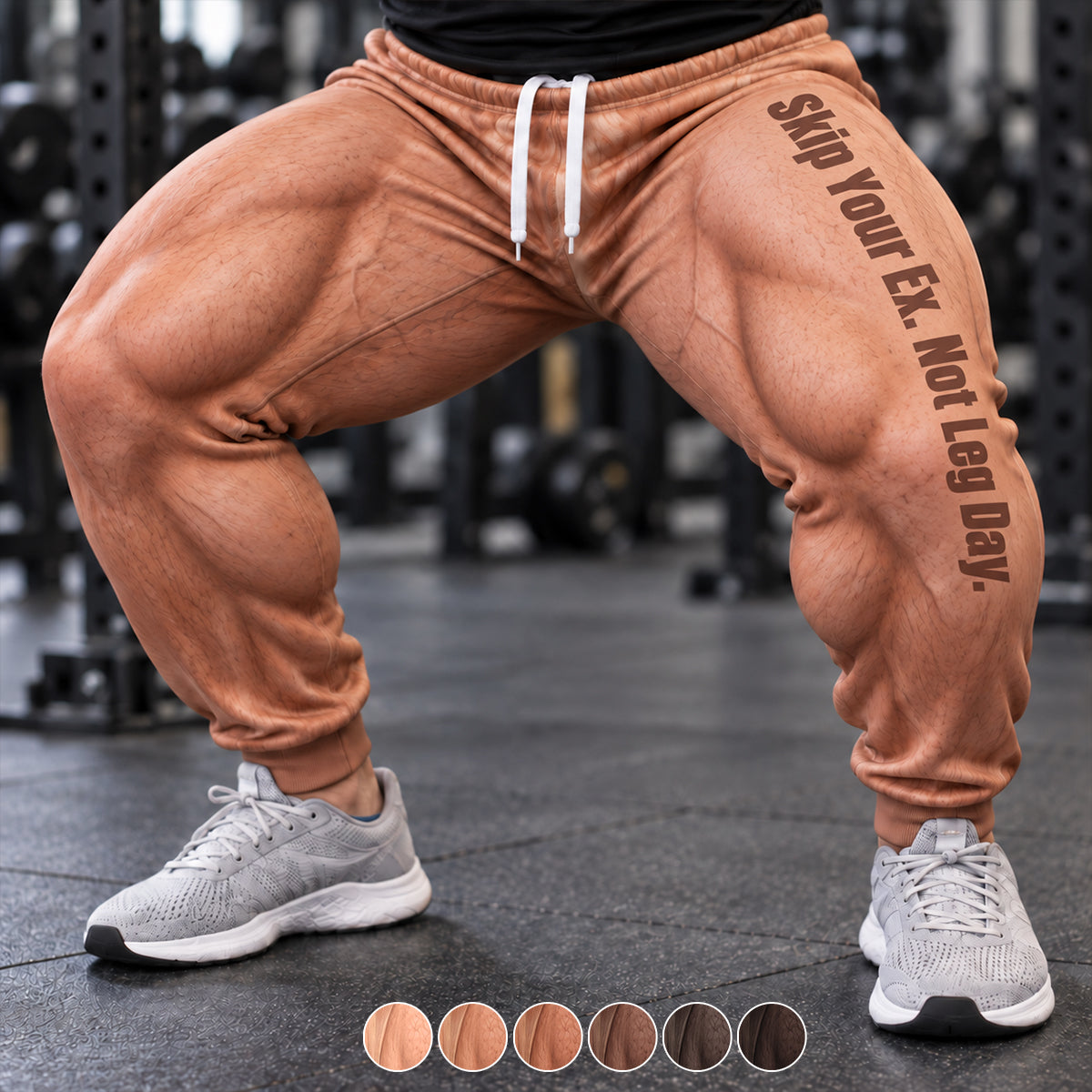 Nie den Beintag auslassen - Personalisierte Fitness Unisex Jogginghose