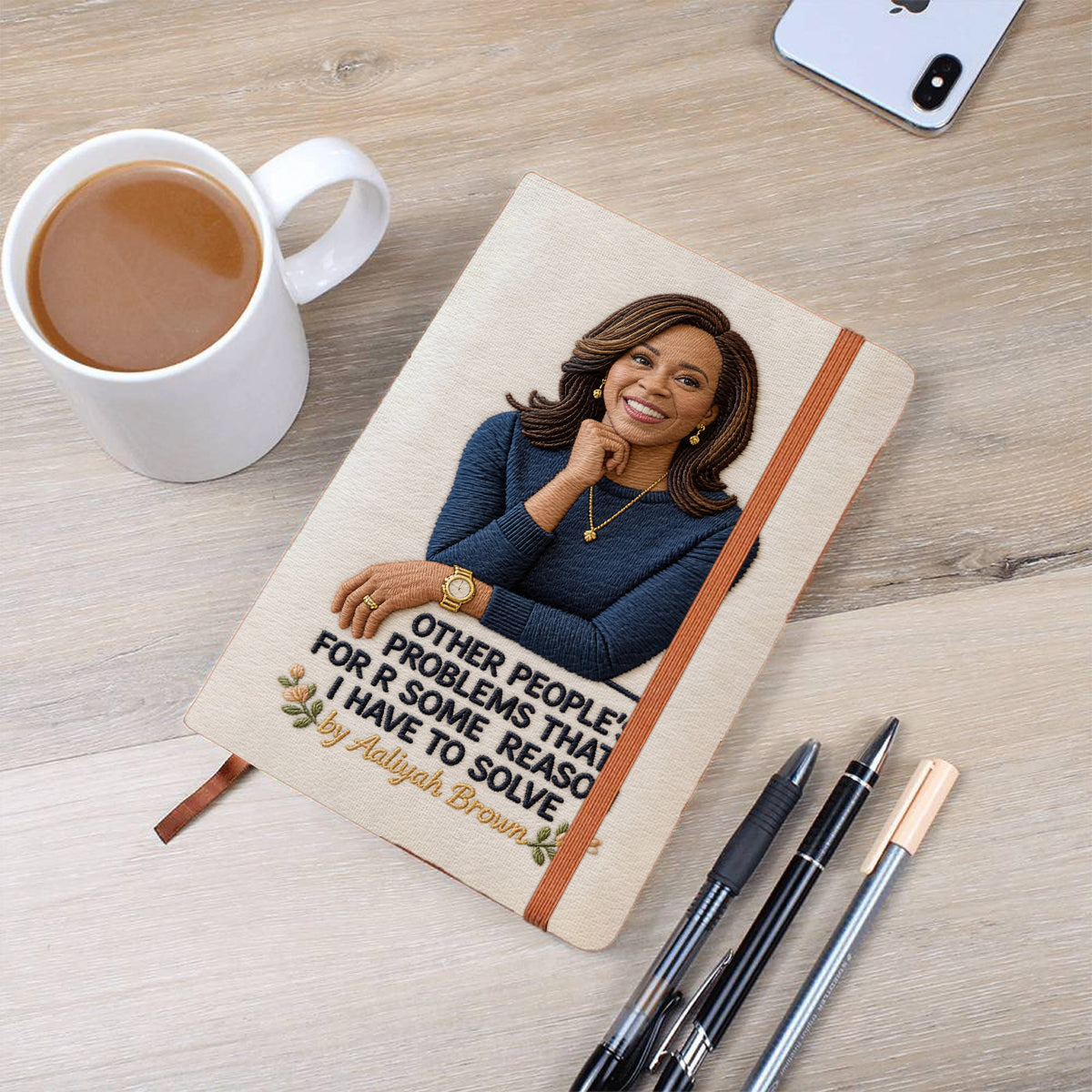 Other People's Problems That For Some Reasons I Have To Solve - Personalized Colleague Leather Journal