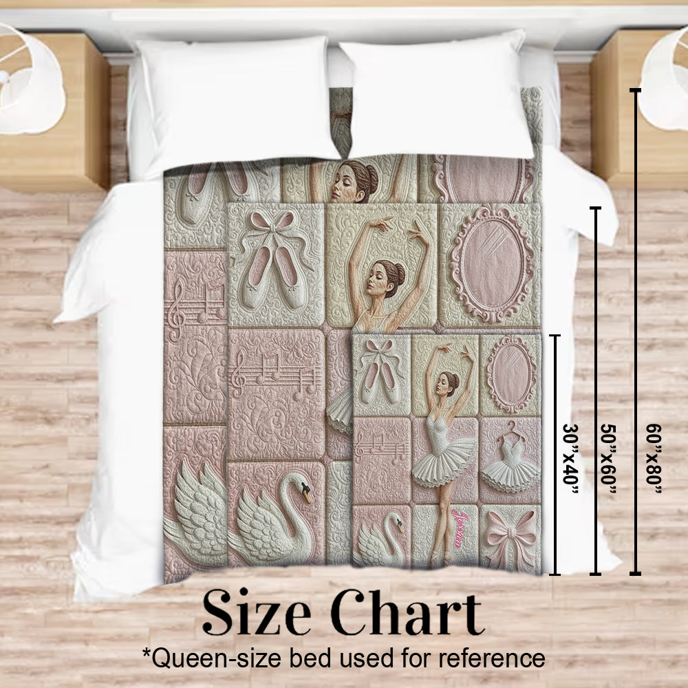 Liebe zum Ballett – Personalisierte Ballettdecke