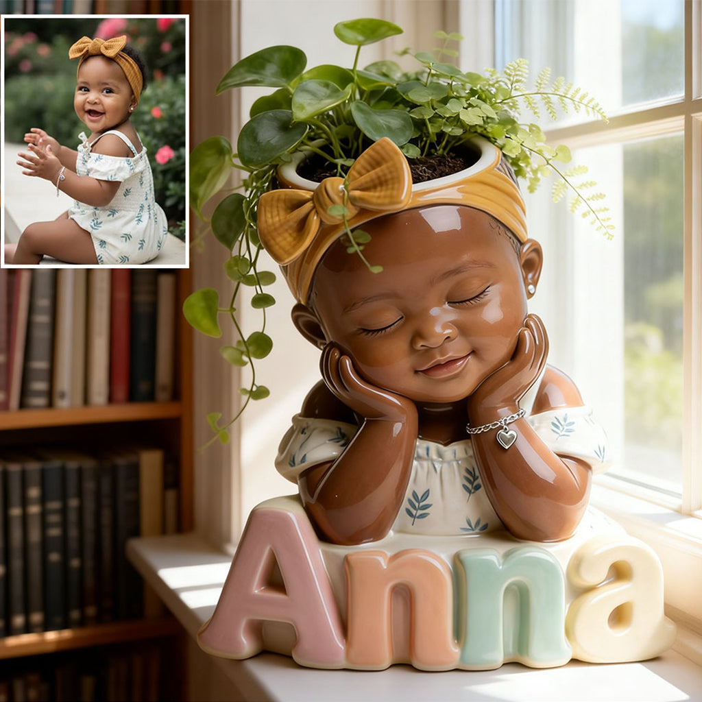 Blossom Dream Planter - Personalized Kid Acrylic Pot & Stake