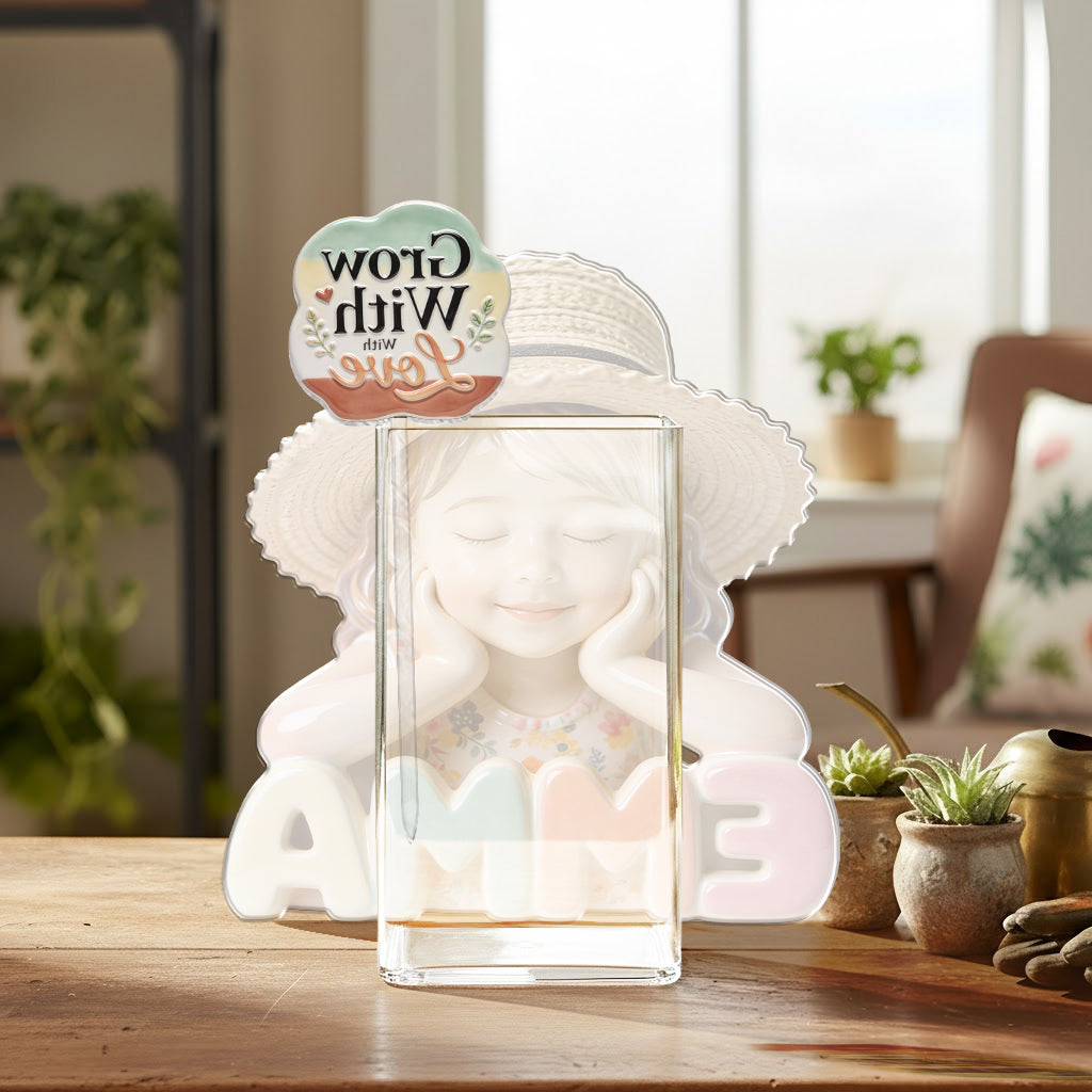 Blossom Dream Planter - Personalized Kid Acrylic Pot & Stake