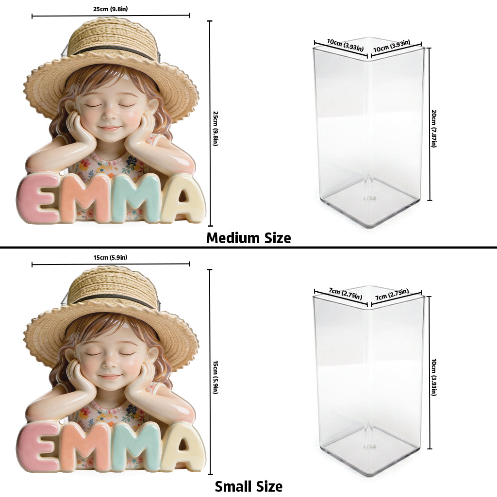 Blossom Dream Planter - Personalized Kid Acrylic Pot & Stake