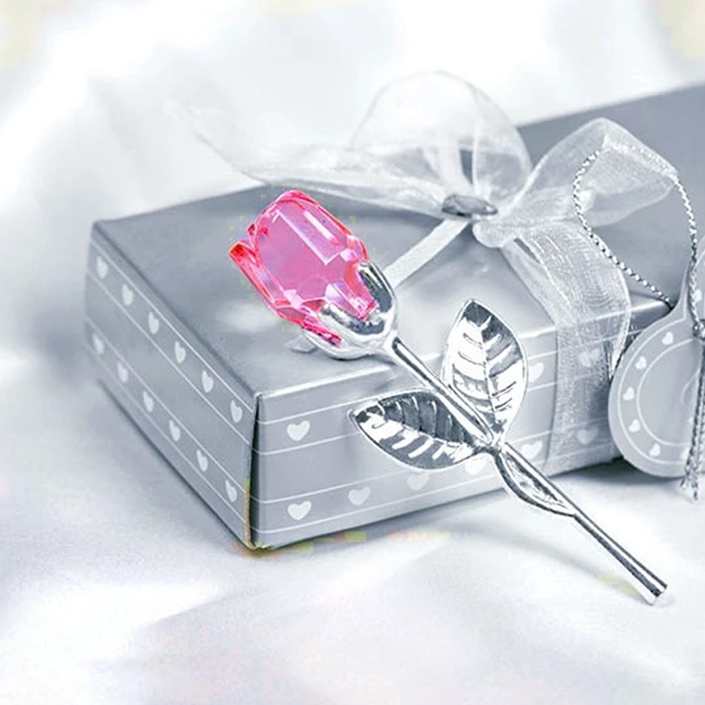 Ewige Liebe Metall Kristall Rose