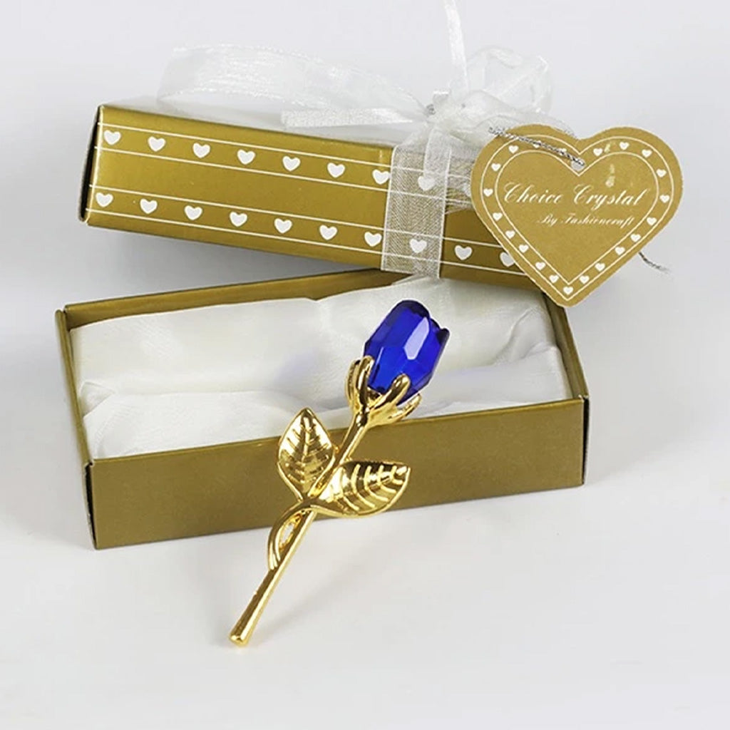 Ewige Liebe Metall Kristall Rose