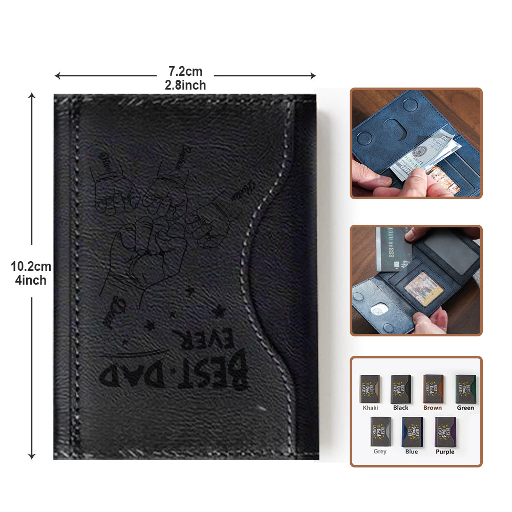 Der beste Papa aller Zeiten – Personalisierte Magsafe-Geldbörse für Väter