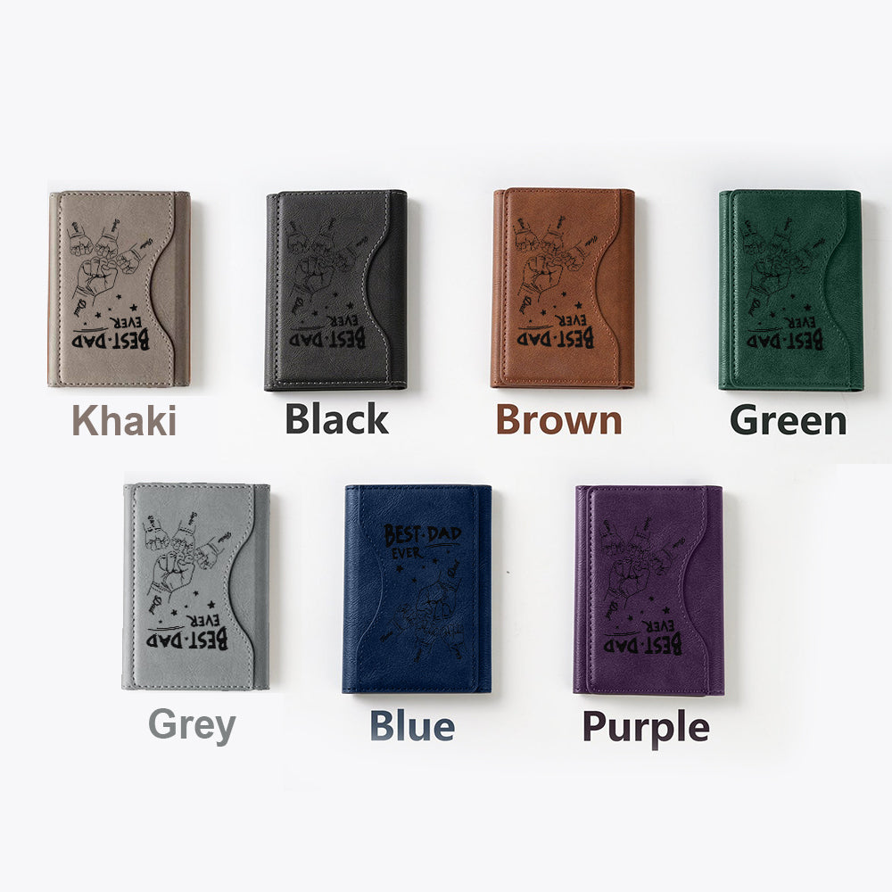 Der beste Papa aller Zeiten – Personalisierte Magsafe-Geldbörse für Väter