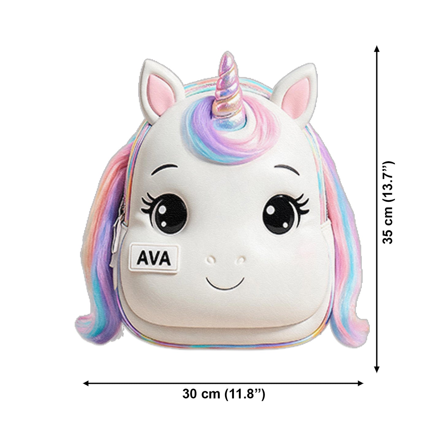 Cute Animal - Personalized Kid Changeable Leather Patch Backpack