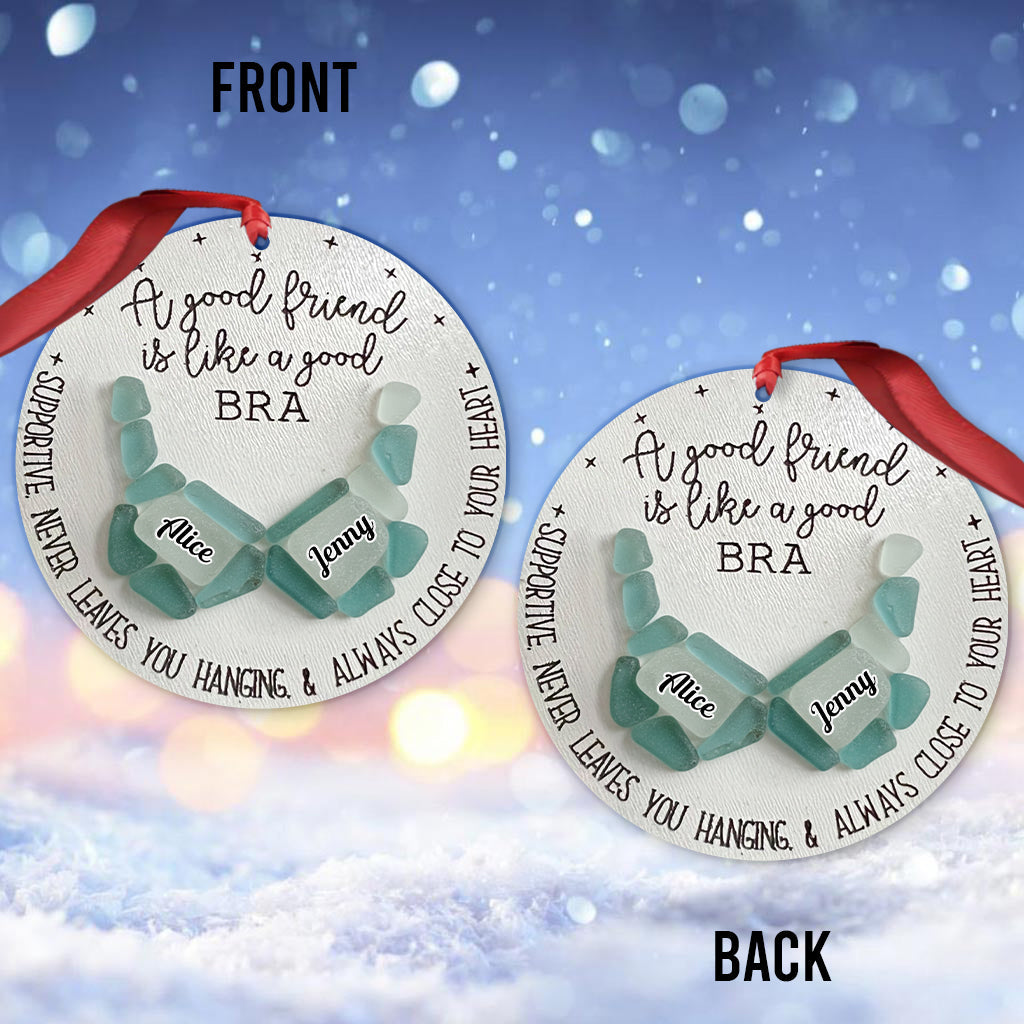 Eine gute Freundin ist wie ein guter BH – personalisierter Anhänger für die beste Freundin
