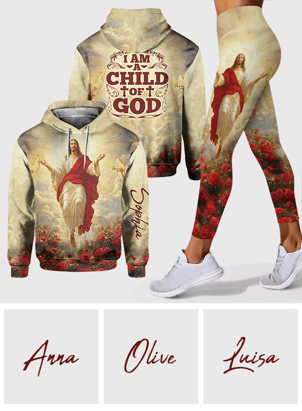 I Am A Child Of God - Personalized Christian Hoodie and Leggings
