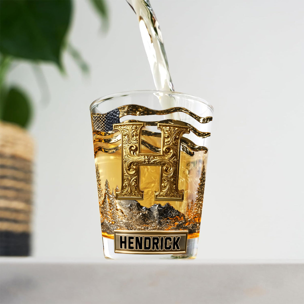 Personalisierte Schnapsgläser mit Initialen für Liebhaber alkoholischer Getränke – Set