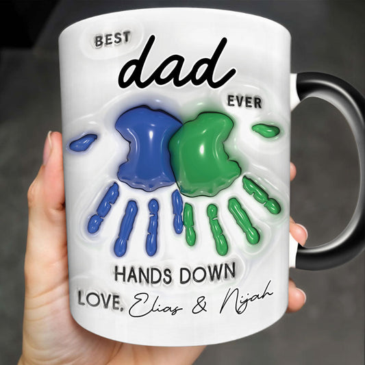 Absolut bester Papa aller Zeiten – personalisierte Tasse mit Vater-Akzent