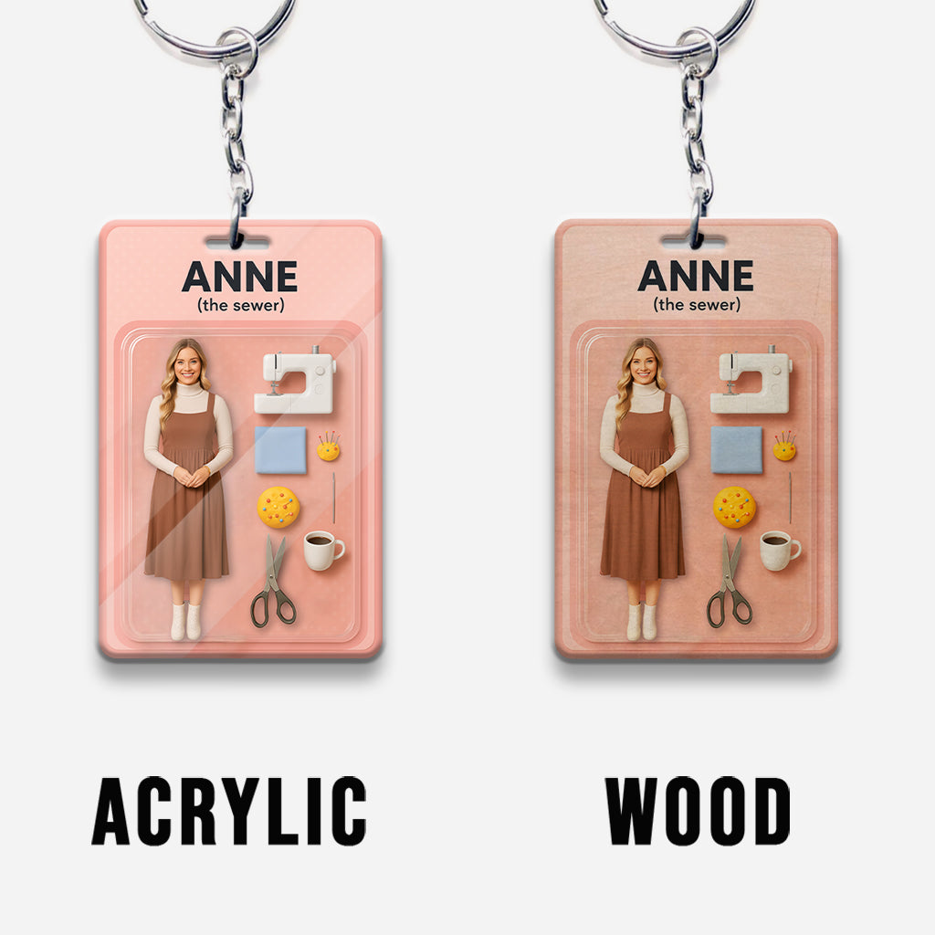Individuelle Figur nach Foto – Personalisierter Näh-Schlüsselanhänger