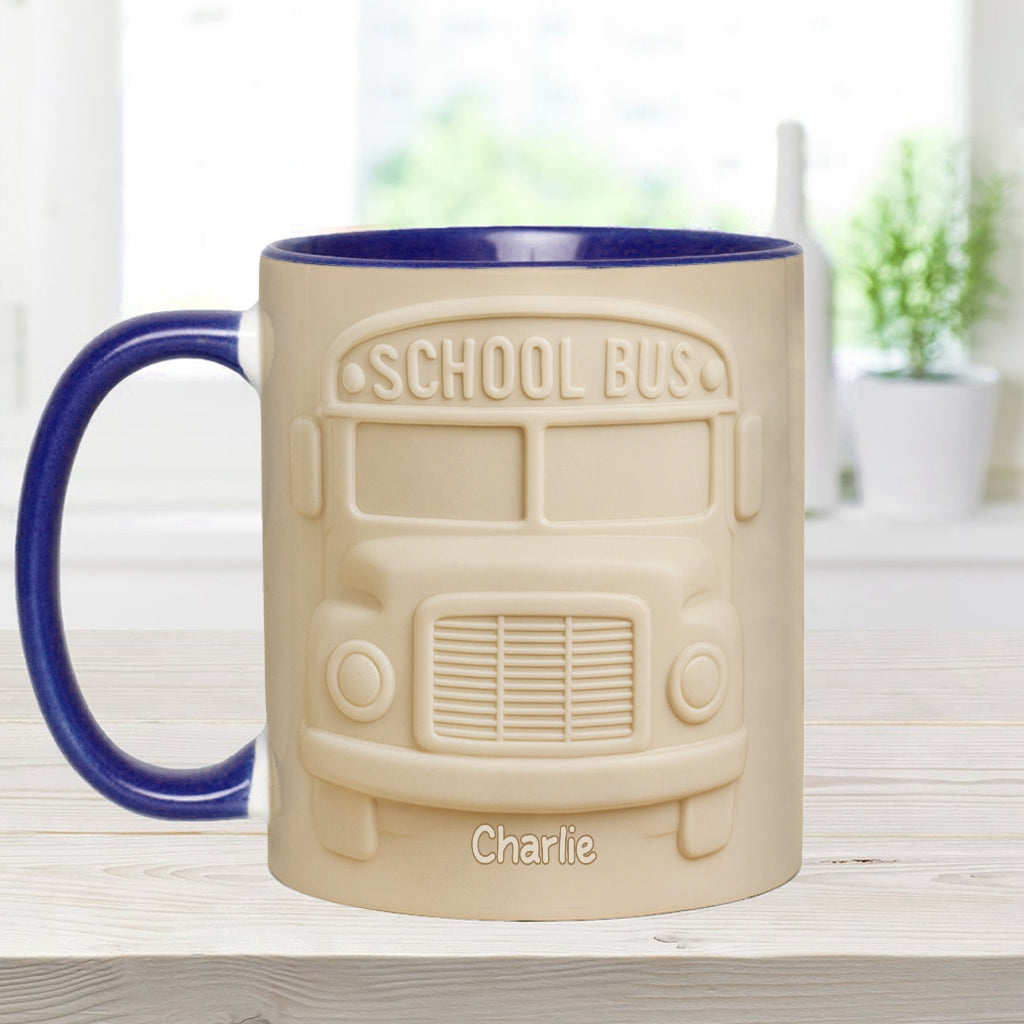 School Bus Driver - Personalized Bus Driver Accent Mug