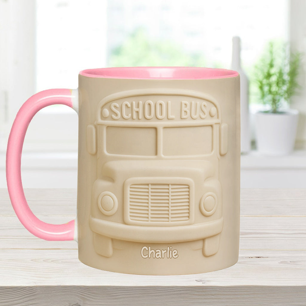 School Bus Driver - Personalized Bus Driver Accent Mug