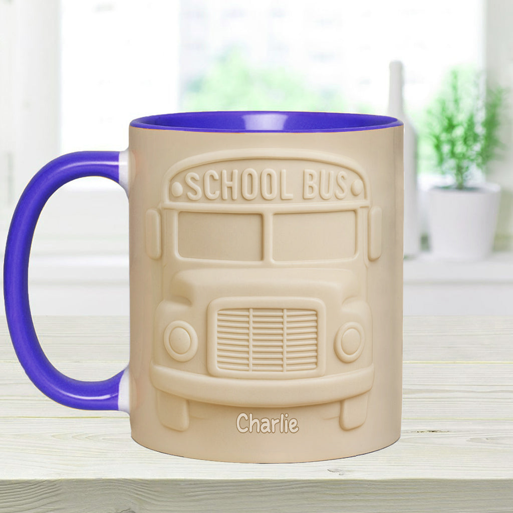 School Bus Driver - Personalized Bus Driver Accent Mug