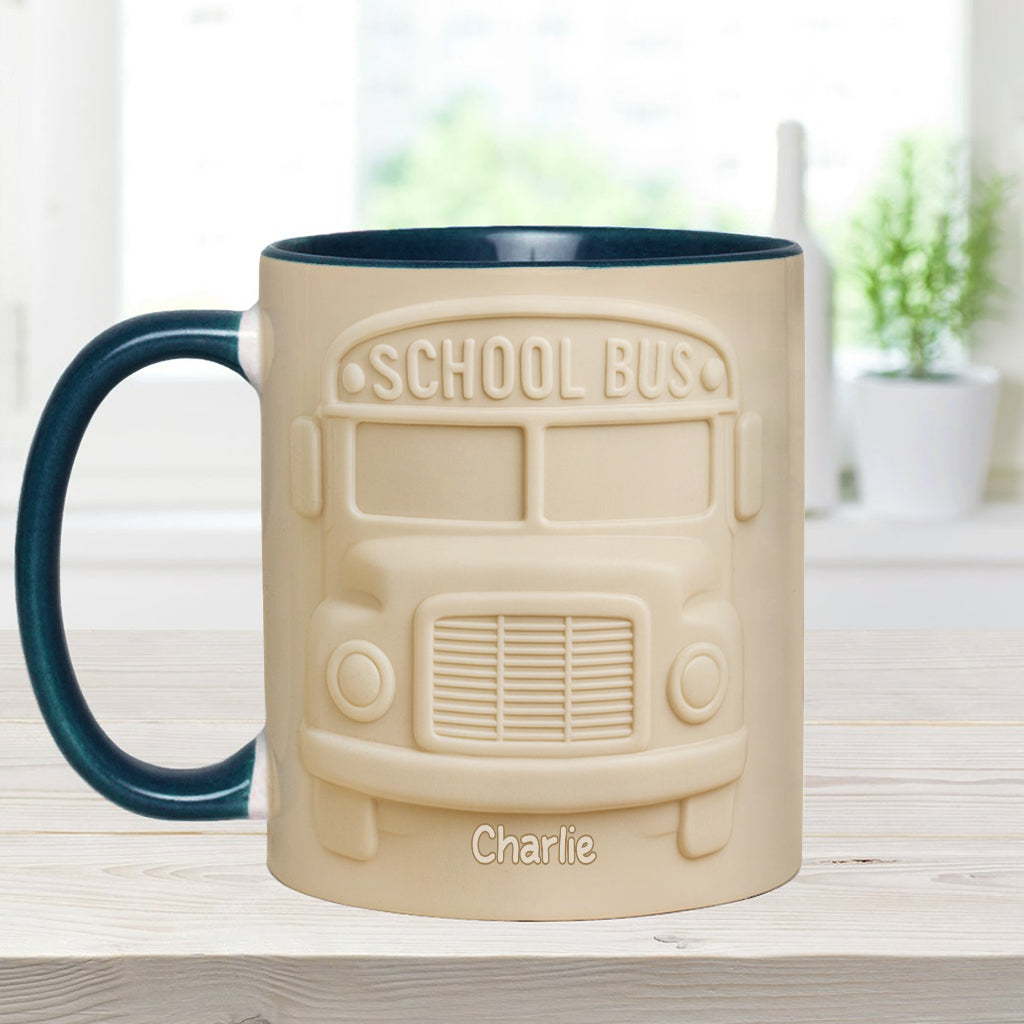 School Bus Driver - Personalized Bus Driver Accent Mug