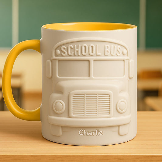 School Bus Driver - Personalized Bus Driver Accent Mug