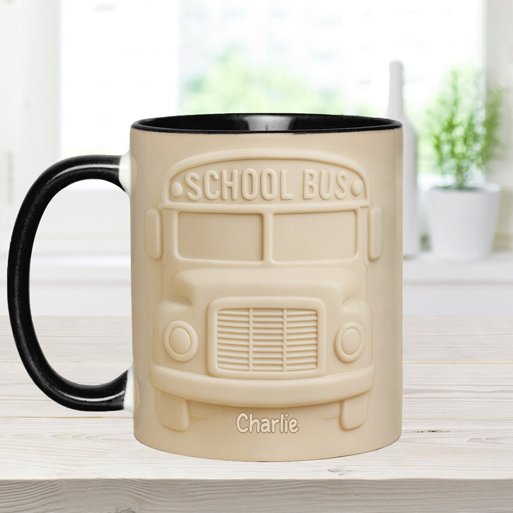 School Bus Driver - Personalized Bus Driver Accent Mug
