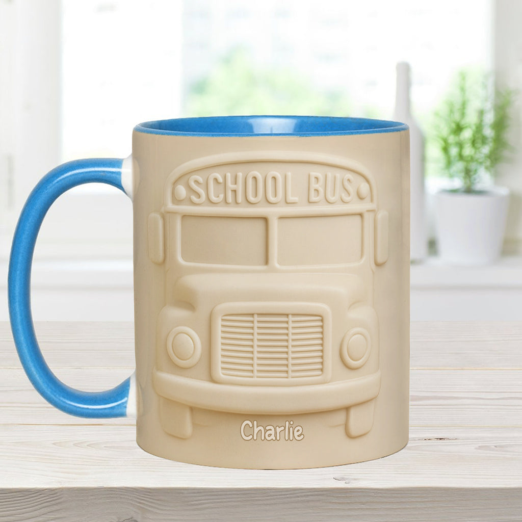 School Bus Driver - Personalized Bus Driver Accent Mug